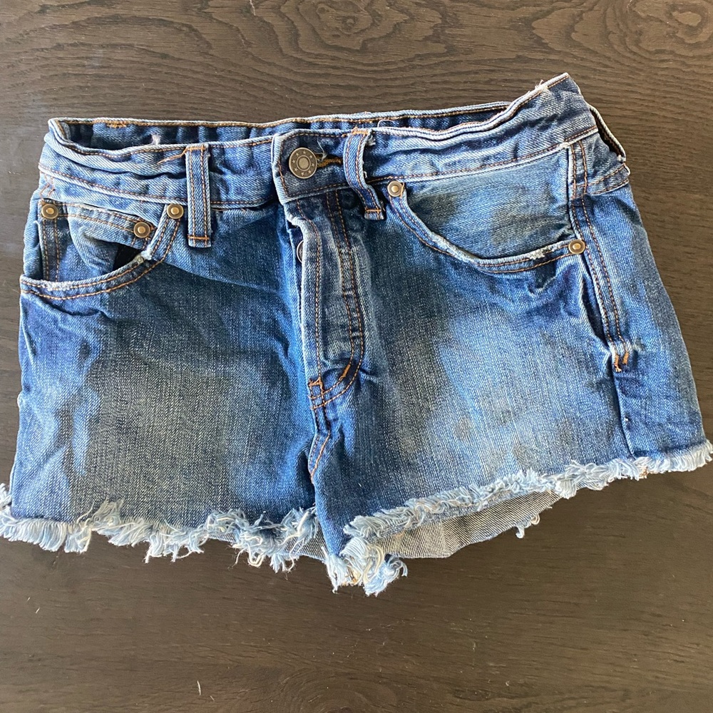 Blue denim shorts from free people size 24